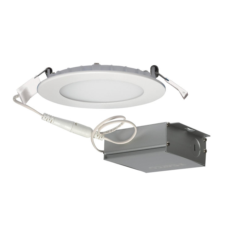 Satco 4'' Dimmable AirTight IC Rated LED Canless Recessed Lighting Kit